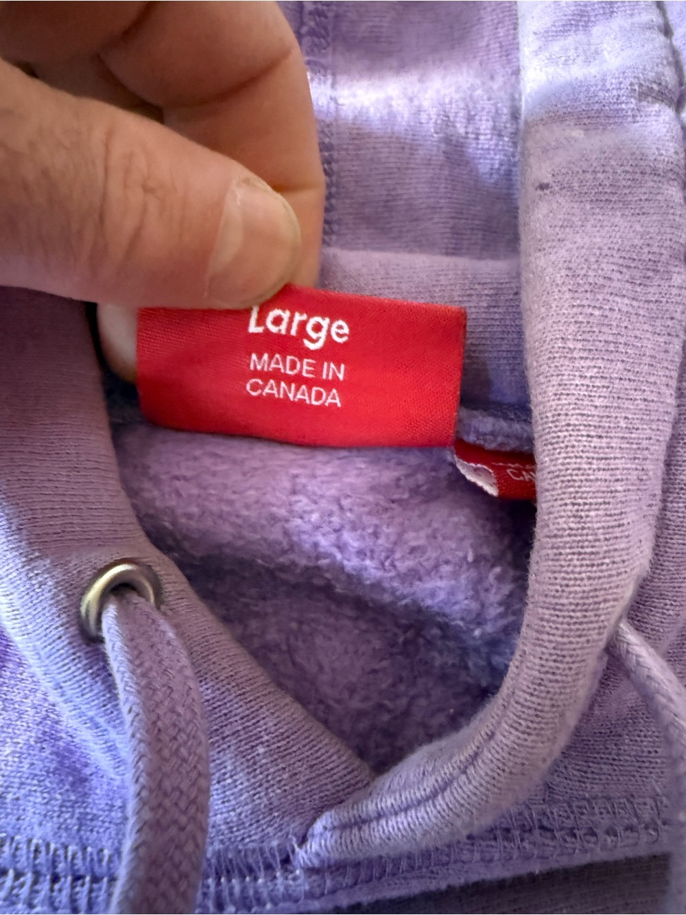 Fall Winter 2018 Supreme Studded Hoodie - Lilac Purple size L